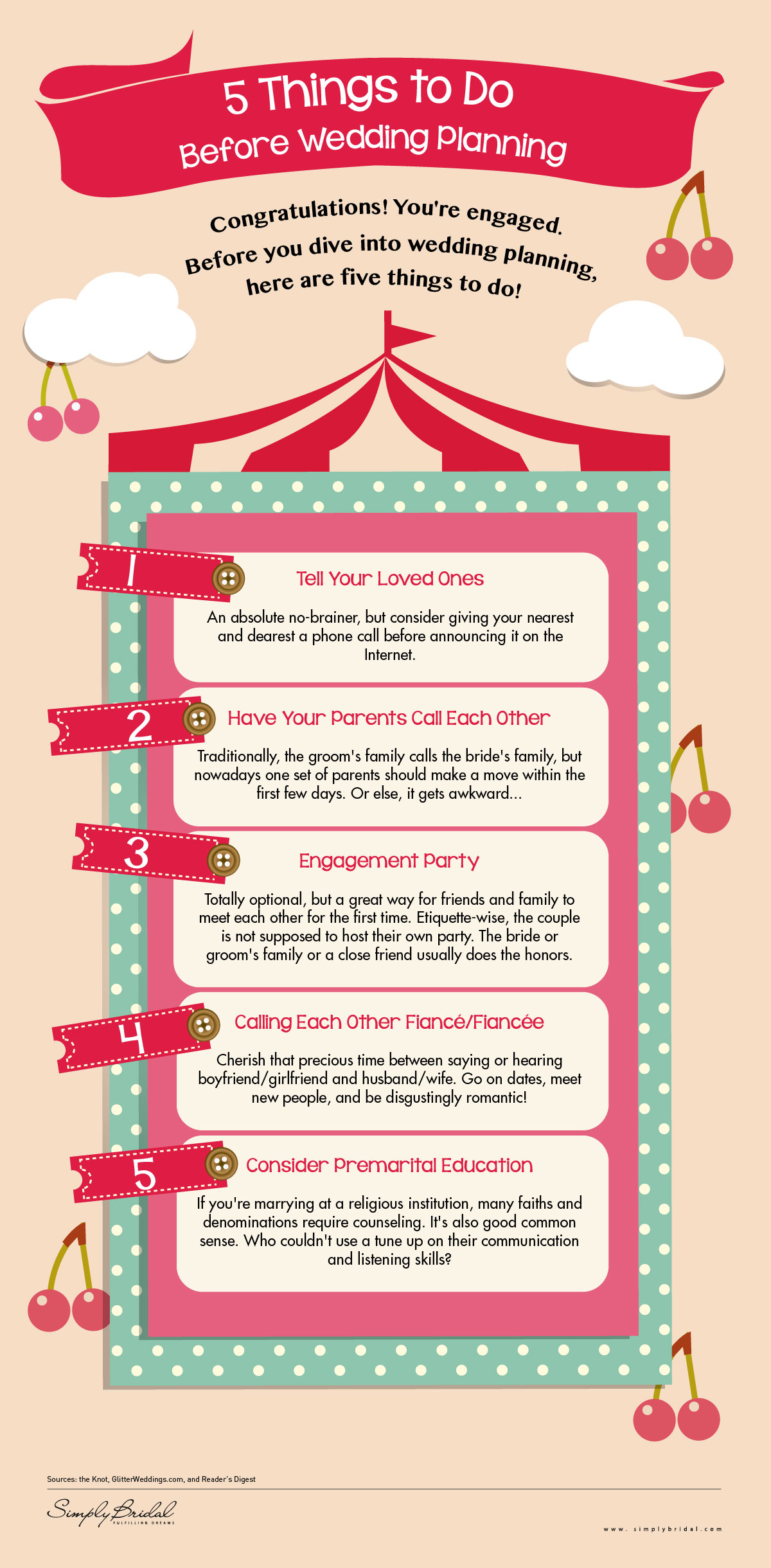 Fun Facts From Simply Bridal 5 Things To Do Before Wedding Planning